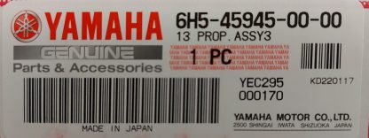 Yamaha propeller / helice 6H5-45945-00