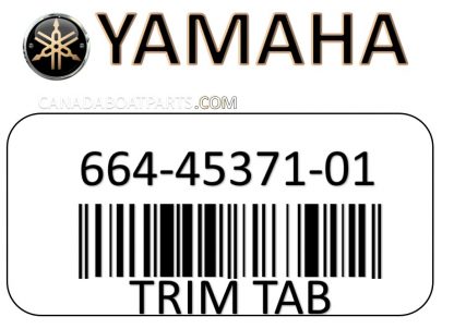 Yamaha Outboard Engine Trim Tab Anode 664-45371-01